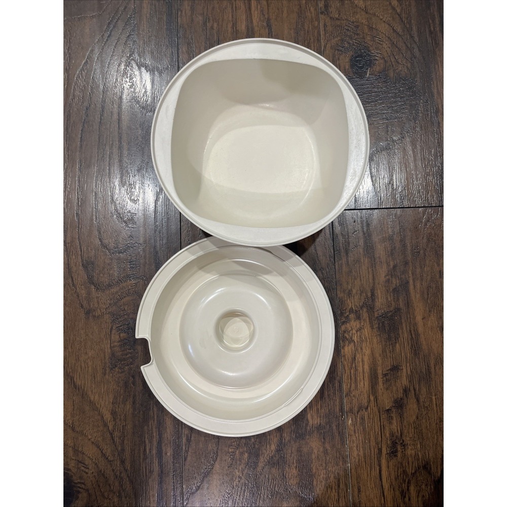 Vintage Tupperware Ultra 21 Round Casserole Dish 1545 With Lid Microwave - Picture 5 of 8